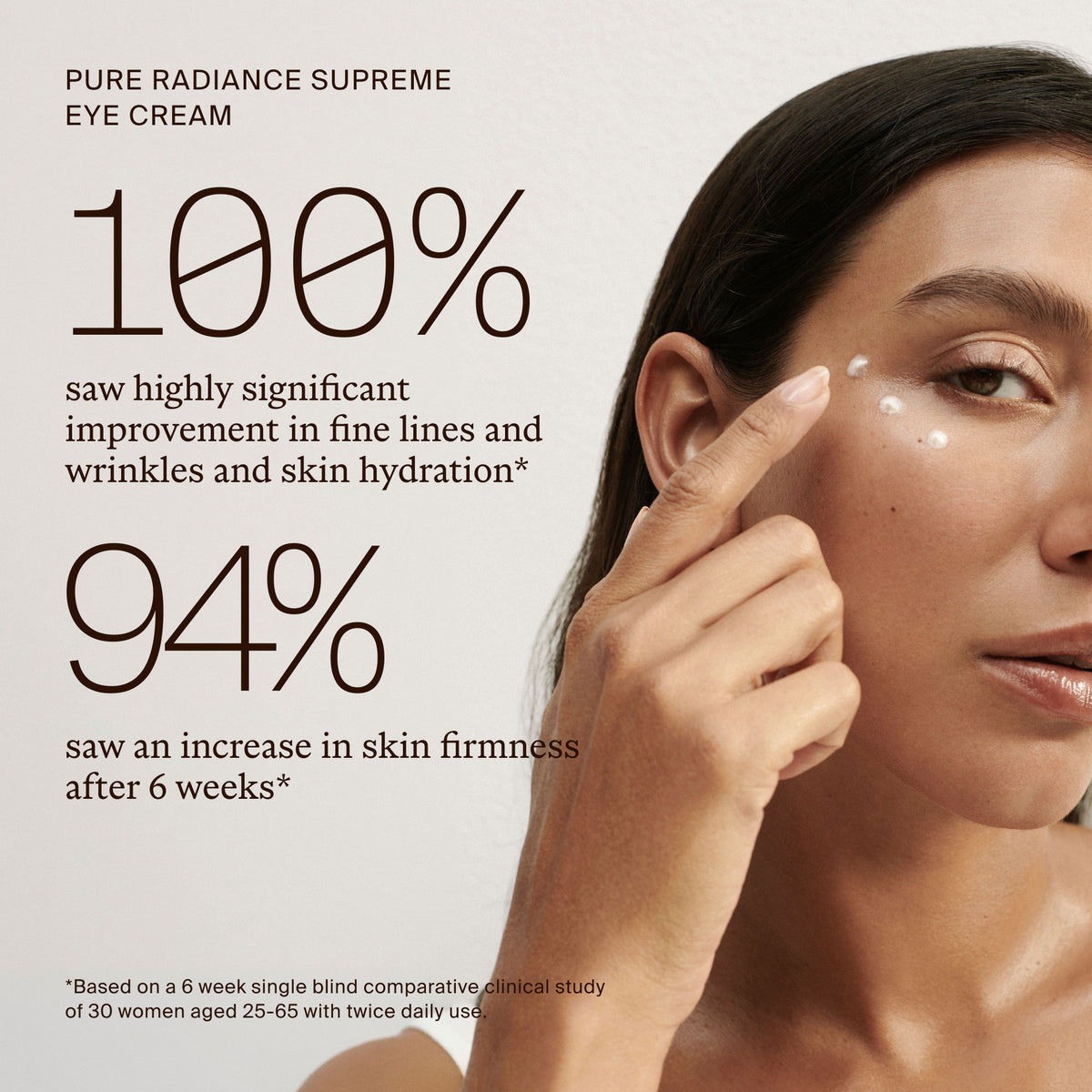 Lifestyle image of True Botanicals Pure Radiance Supreme Eye Cream