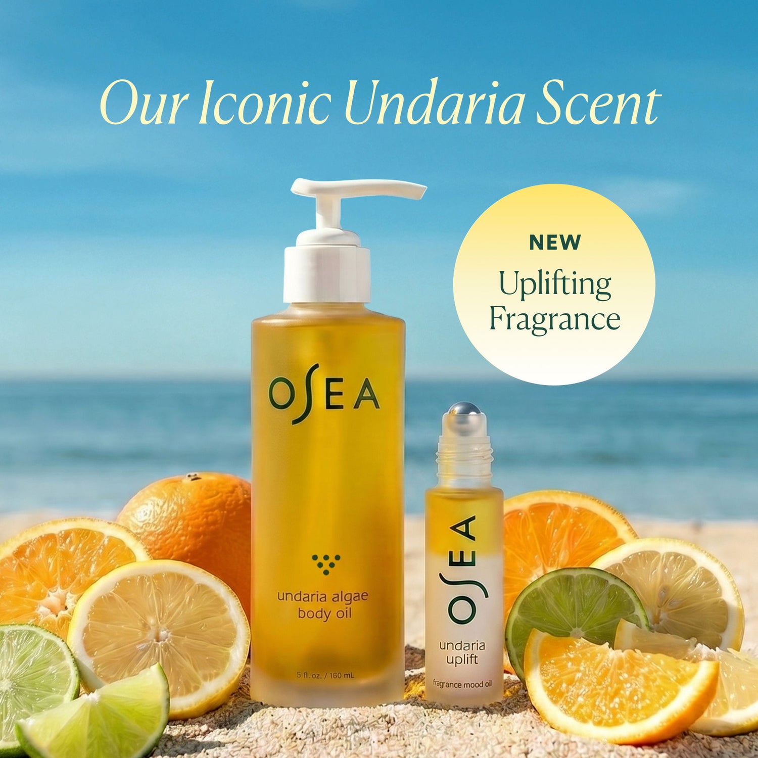 Lifestyle image of OSEA Undaria Uplift Fragrance Mood Oil
