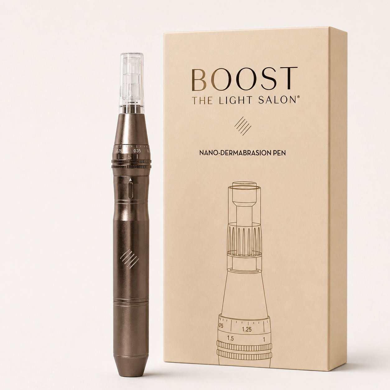 Image of the The Light Salon Boost Nano-Dermabrasion & Nano-Infusion Pen box