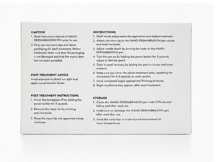 Back image of The Light Salon Nano-Dermabrasion Replacement Tips