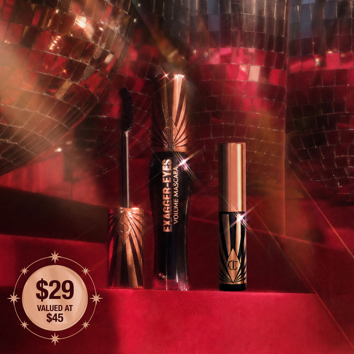 Lifestyle image of Charlotte Tilbury Exagger-Eyes Volume Mascara Kit (Limited Edition)