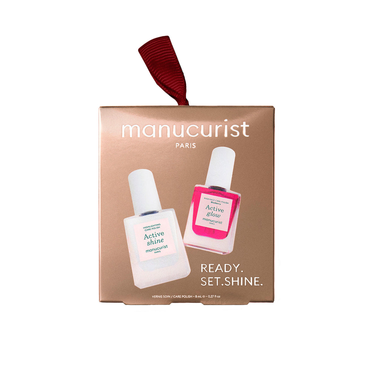Lifestyle image of Manucurist Mini Active Nail Polish Duo (Limited Edition)