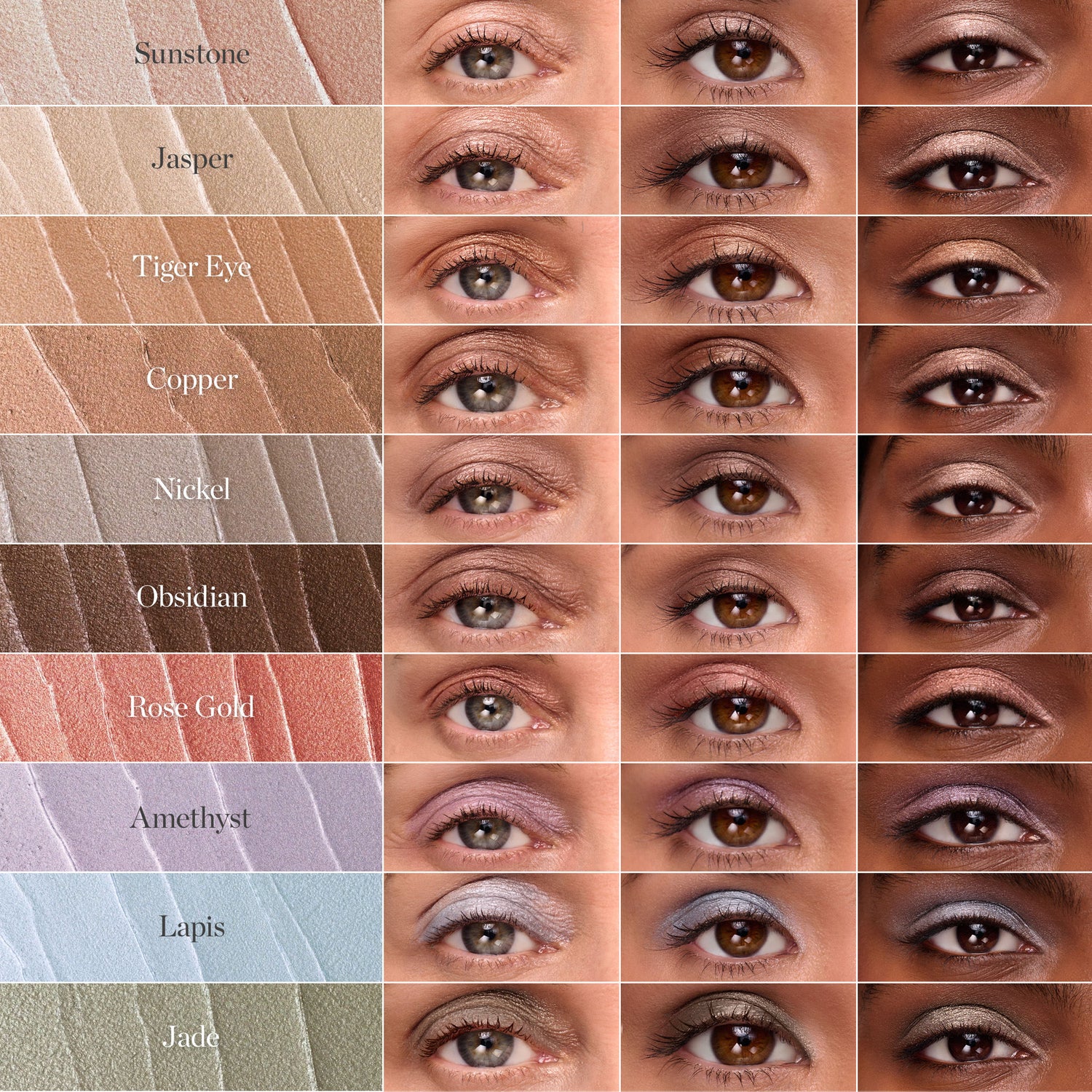 Group swatch image of Ogee Lid Sculpt Liquid Eyeshadow