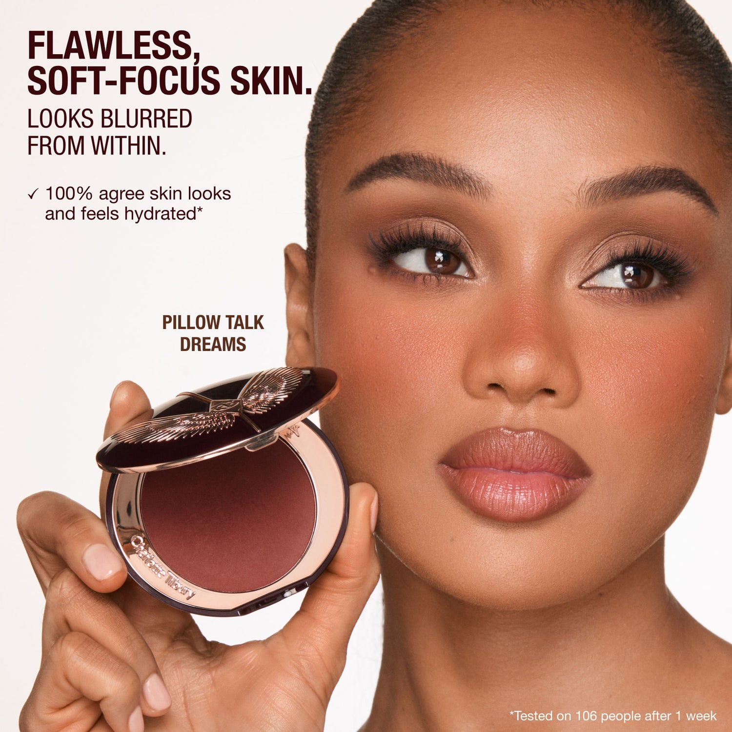 Lifestyle image of Charlotte Tilbury Airbrush Powder Blush Blur