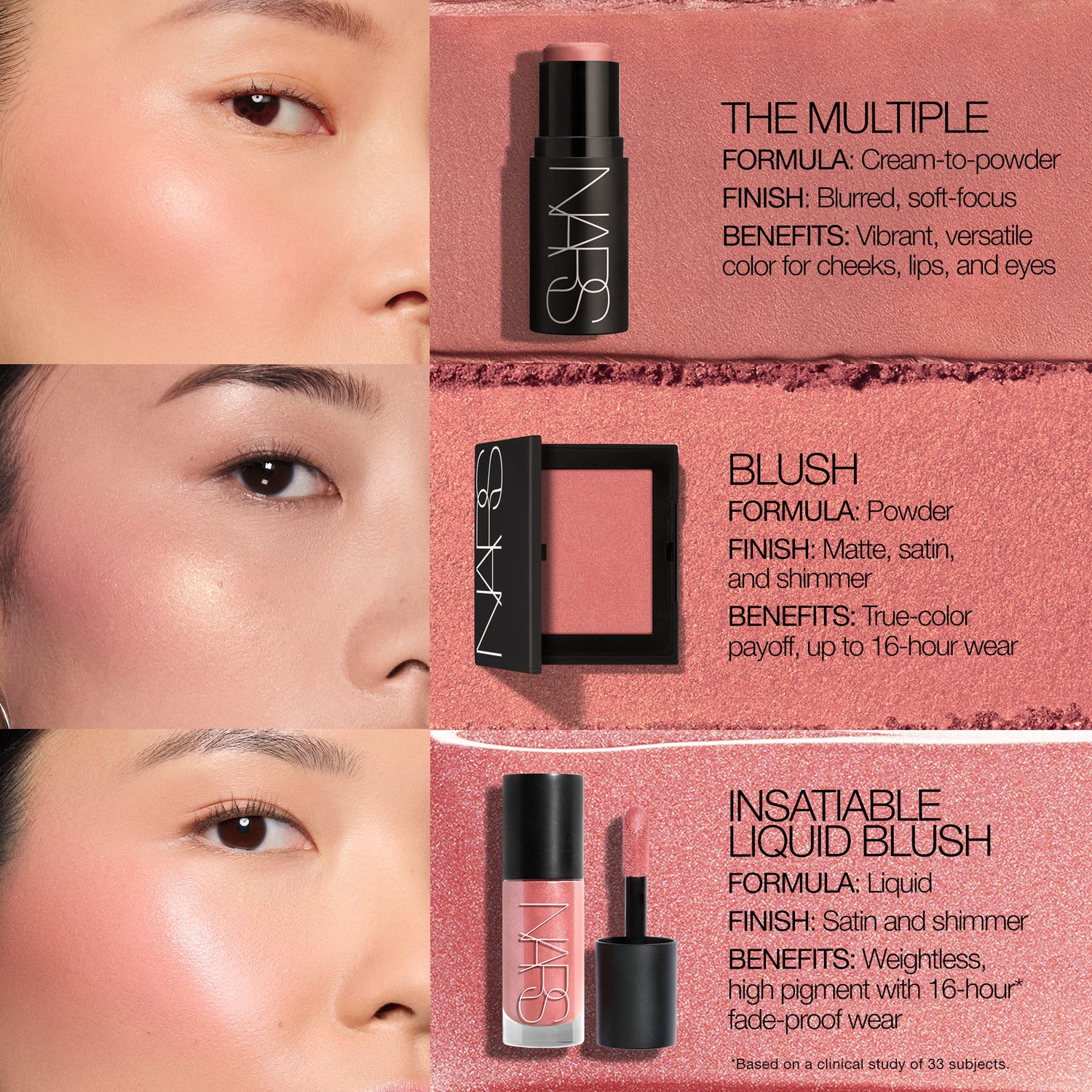 Lifestyle image of Nars Insatiable Liquid Blush