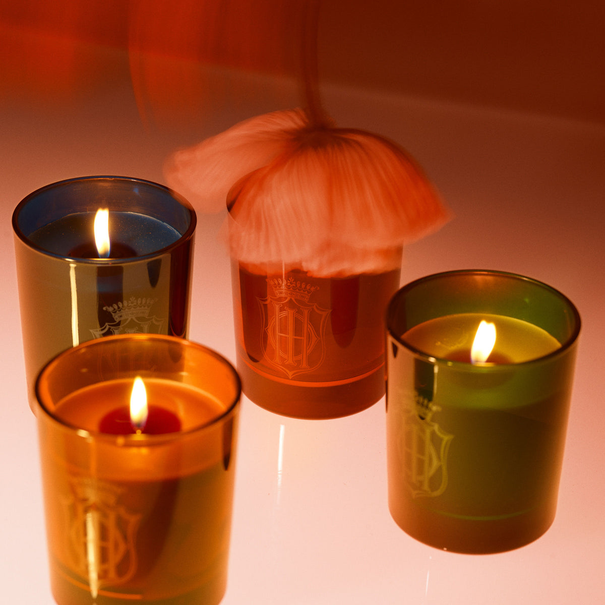 Lifestyle image of Sisley Paris Wood and Orange Zest Candle
