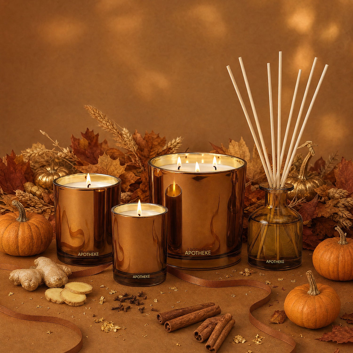 Image of product in the same collection as Apotheke Pumpkin Ginger Mini Scented Candle Tin (Limited Edition)