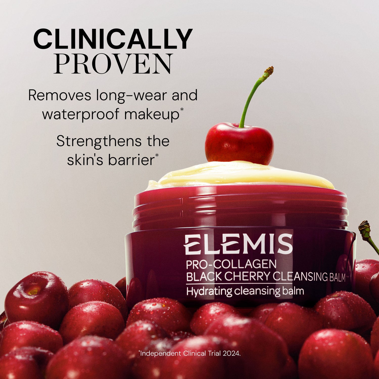 Lifestyle image of Elemis Pro-Collagen Black Cherry Balm