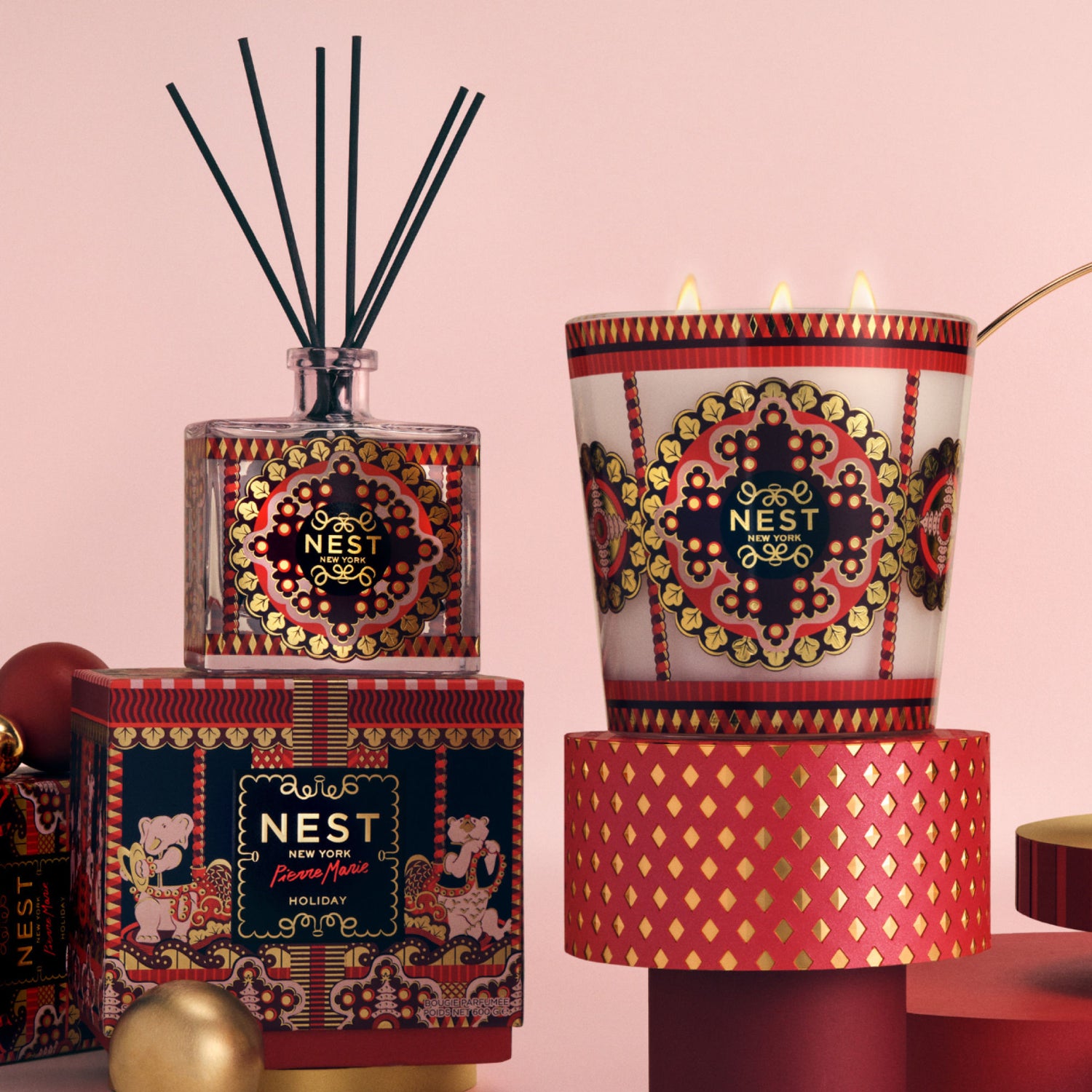 Lifestyle image of Nest New York Nest New York x Pierre Marie Holiday Reed Diffuser