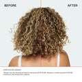 Before and after results of using Olaplex N°5Curl Bond Shaper Hydrating Curl Conditioner