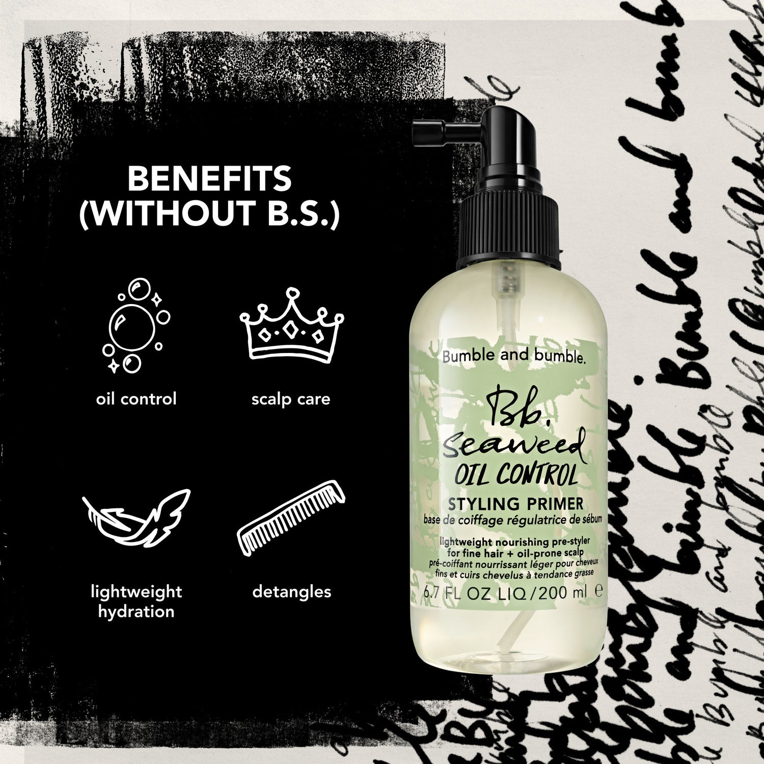 Information related to Bumble and Bumble Seaweed Oil Control Styling Primer for Fine Hair and Oily Scalp