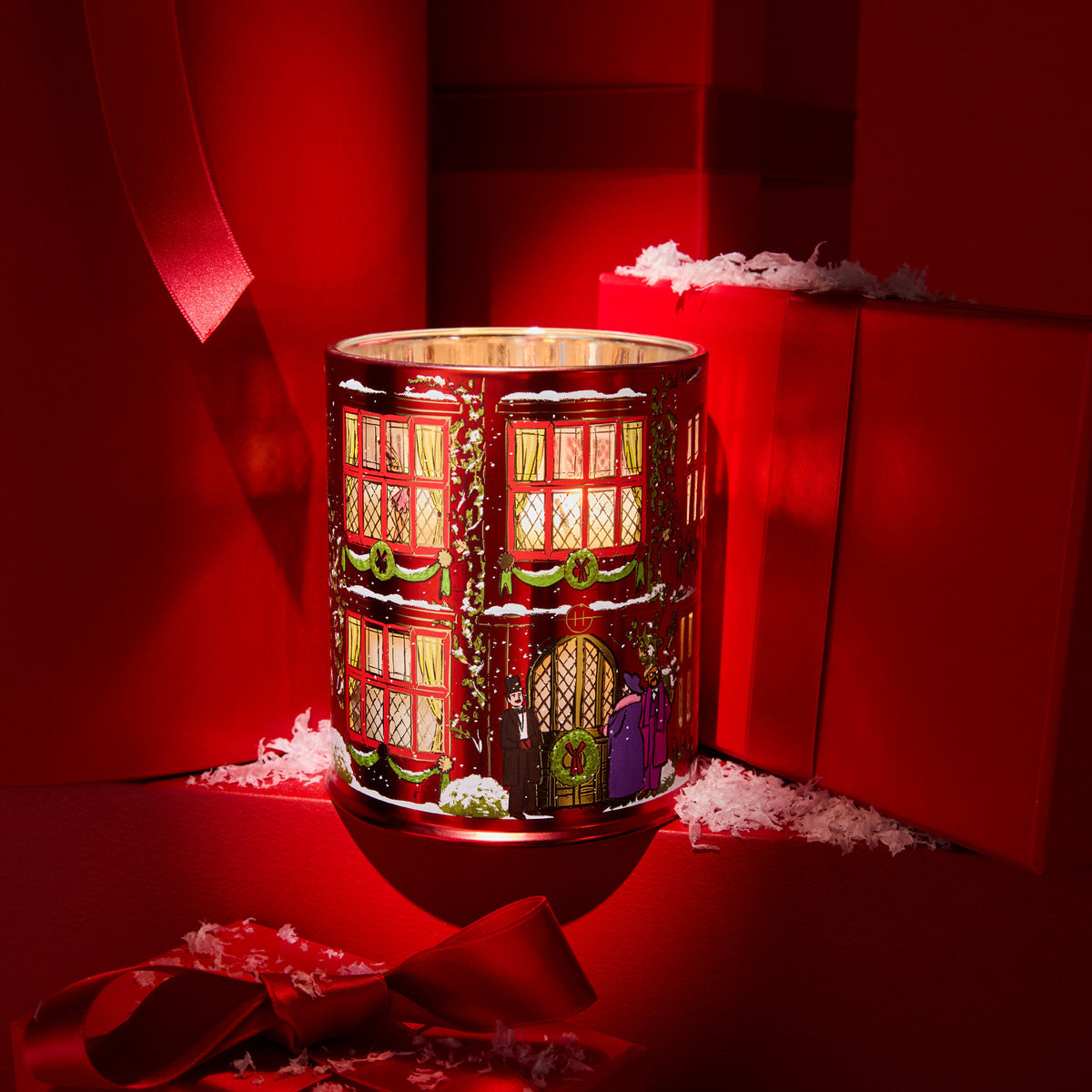 Lifestyle image of Glasshouse Fragrances Night Before Christmas Candle (Limited Edition)