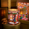 Lifestyle image of Glasshouse Fragrances Gingerbread House Triple Scented Candle (Limited Edition)