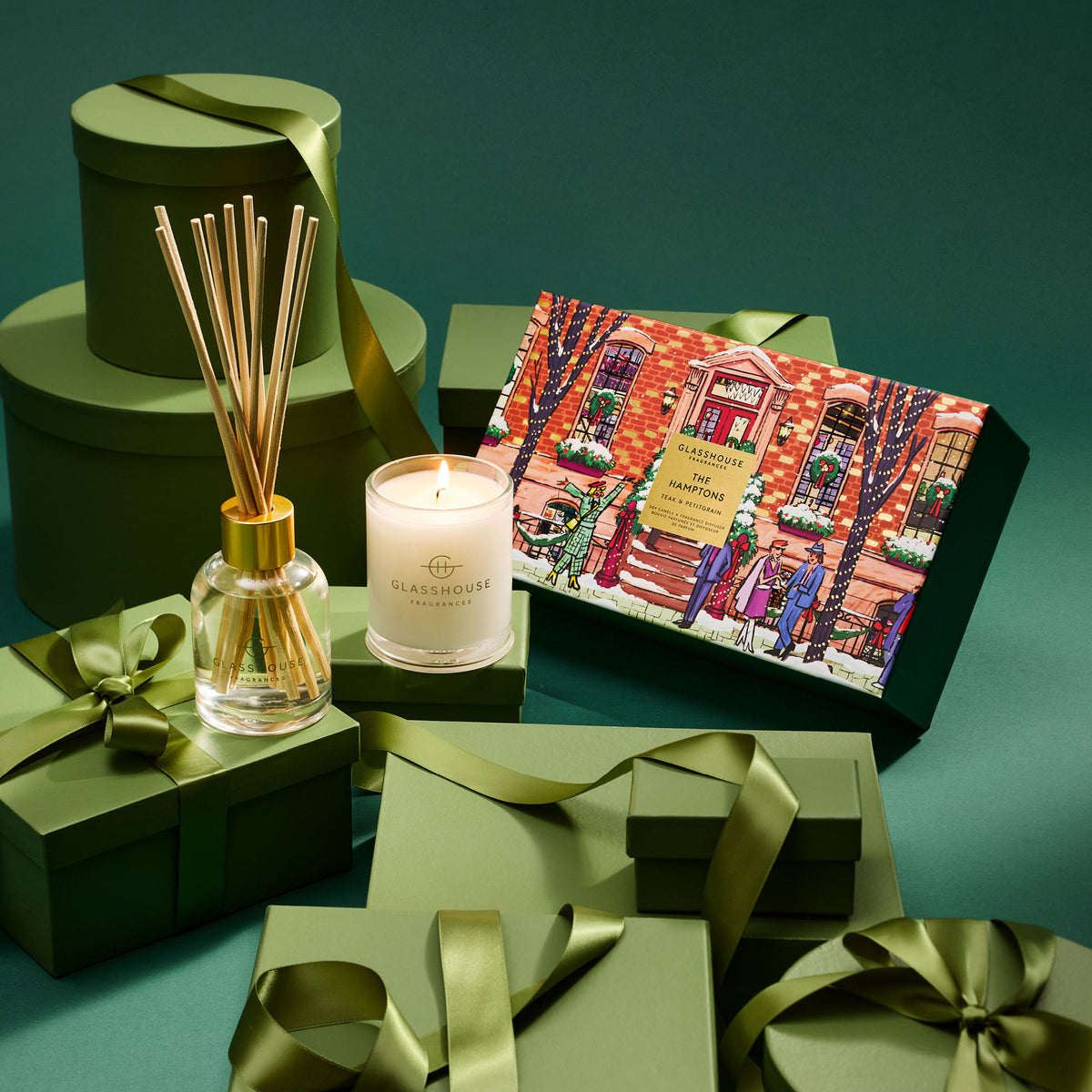 Lifestyle image of Glasshouse Fragrances Hamptons Diffuser Gift Set (Limited Edition)
