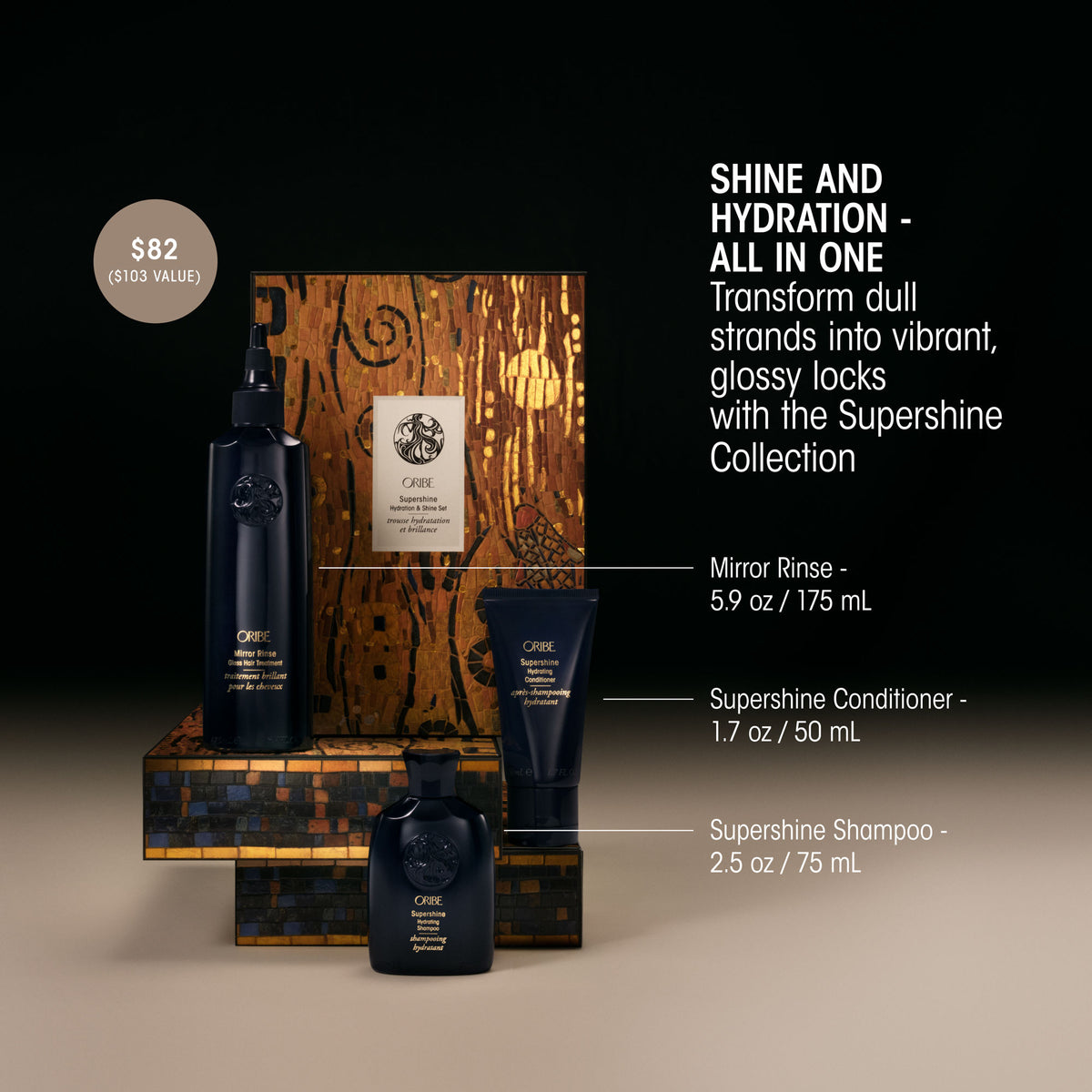 Information related to Oribe Supershine Hydration & Shine Set (Limited Edition)