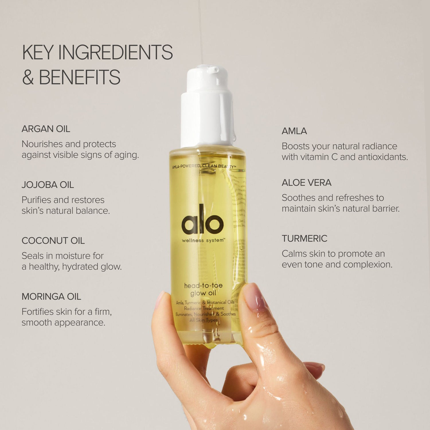 Information related to Alo Head To Toe Glow Oil