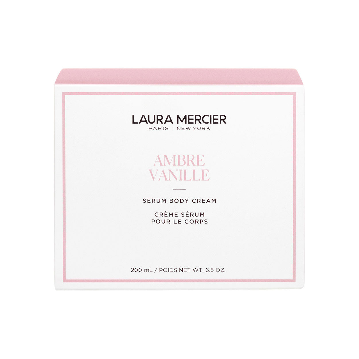 Image of the Laura Mercier Ambre Vanille Serum Body Cream box