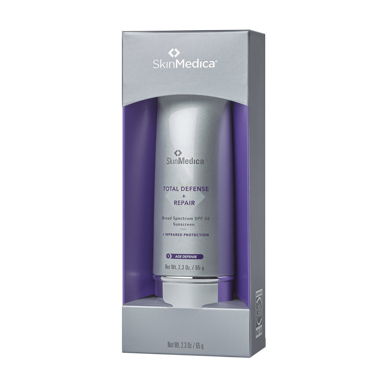 Image of the SkinMedica Total Defense + Repair Broad Spectrum SPF 34 Sunscreen box