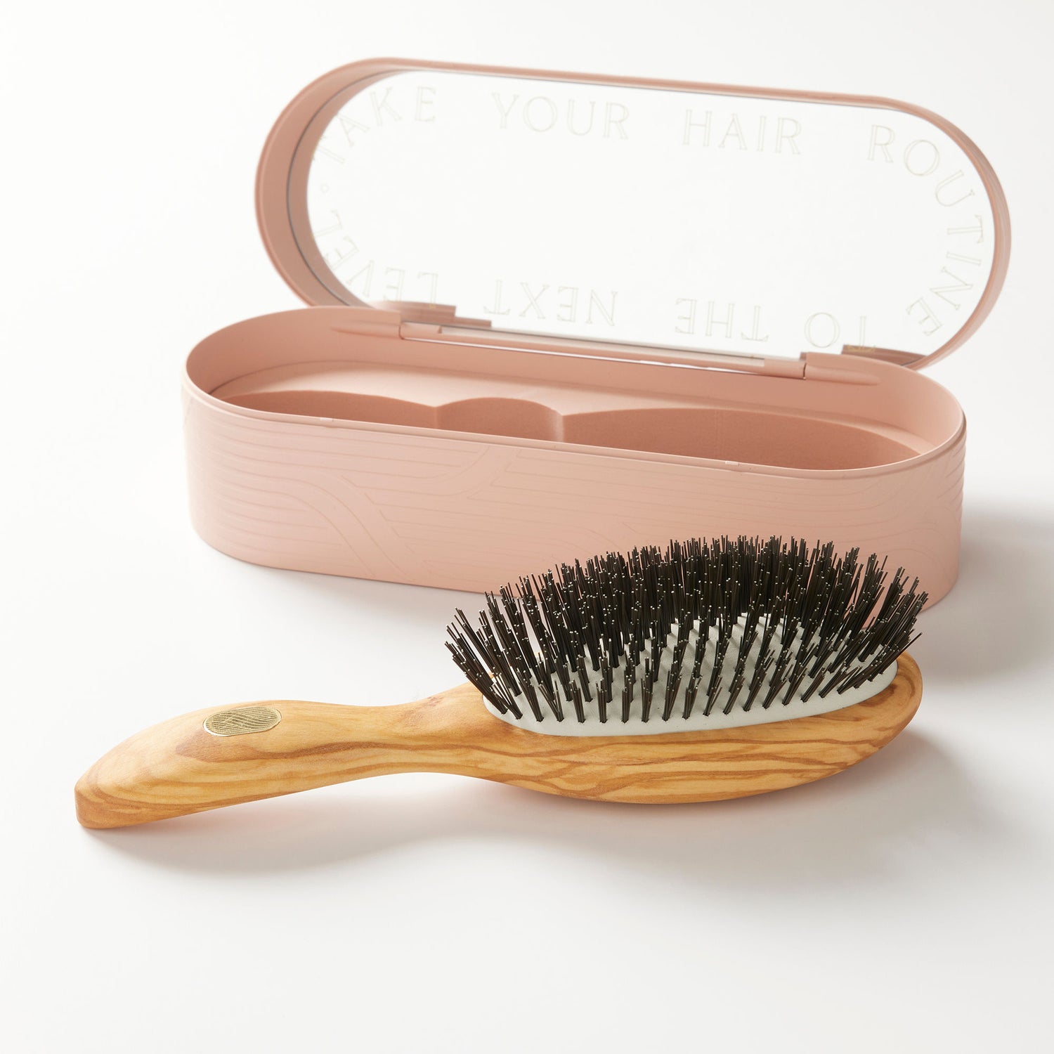 Top-view image of Altesse Studio Beaute Classic Gentle Detangling Brush for Fine to Medium Hair