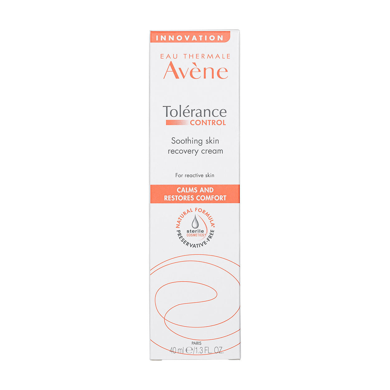 Image of the Avène Tolerance Control Skin Recovery Cream box