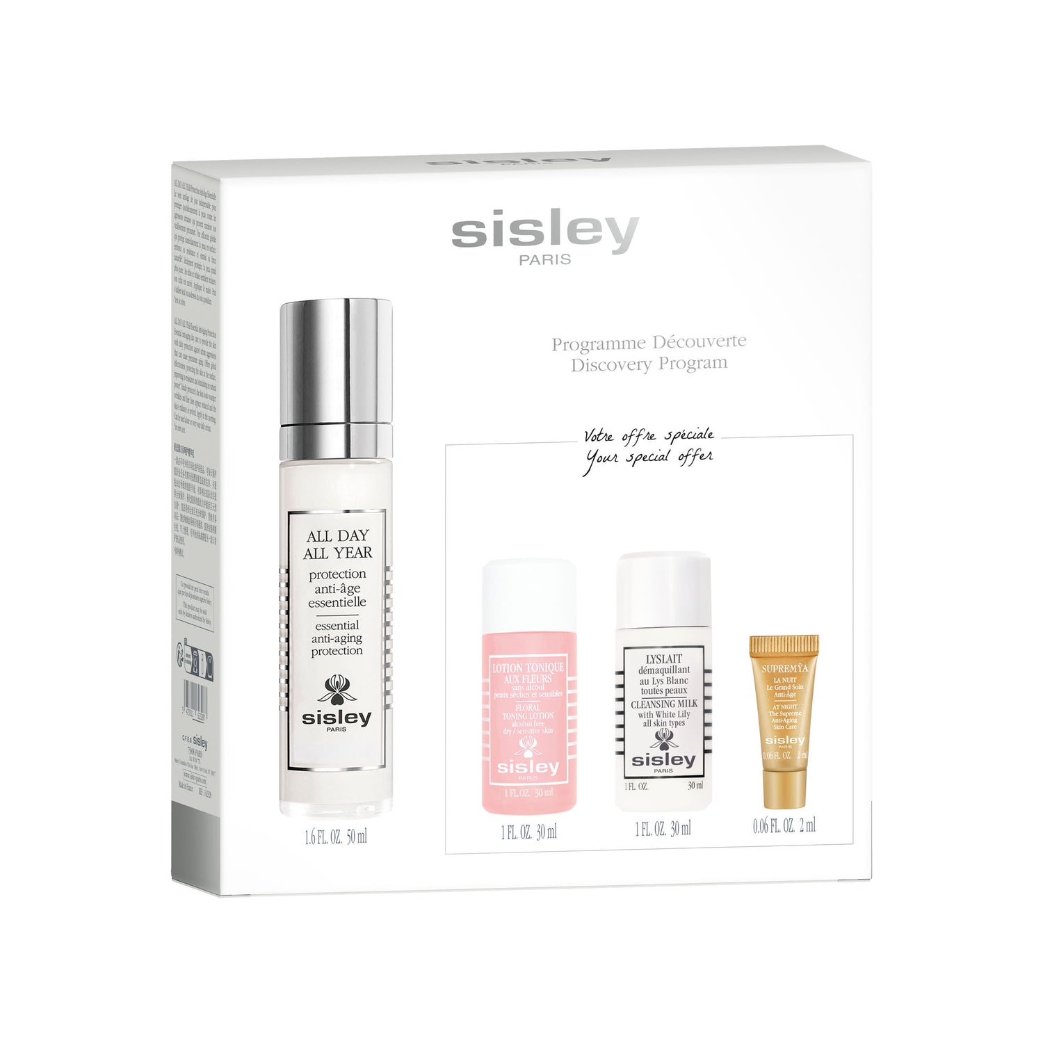 Image of the Sisley Paris All Day All Year Discovery Program box