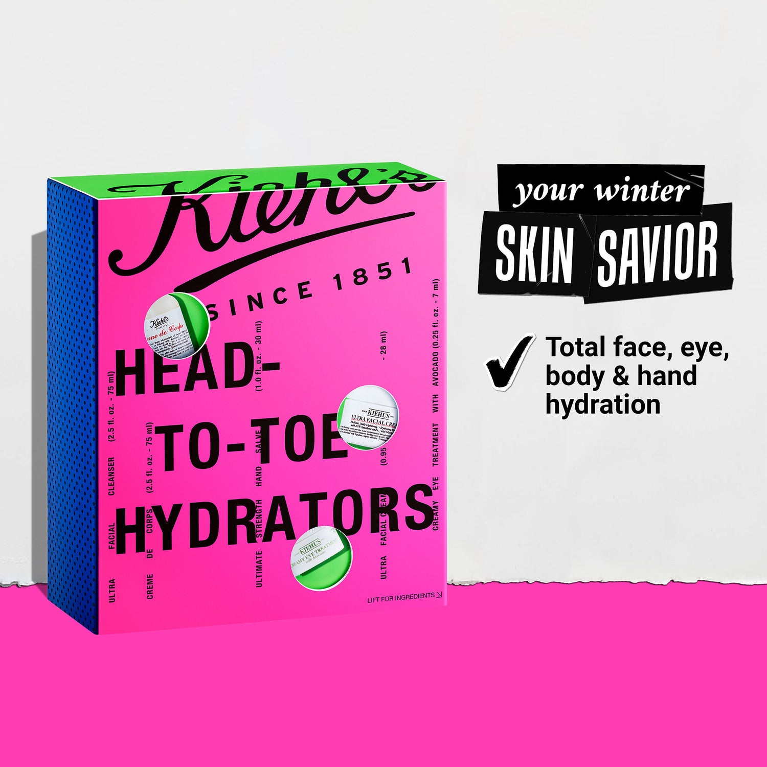 Image of the Kiehl's Since 1851 Head-To-Toe Hydrators Gift Set (Limited Edition) box