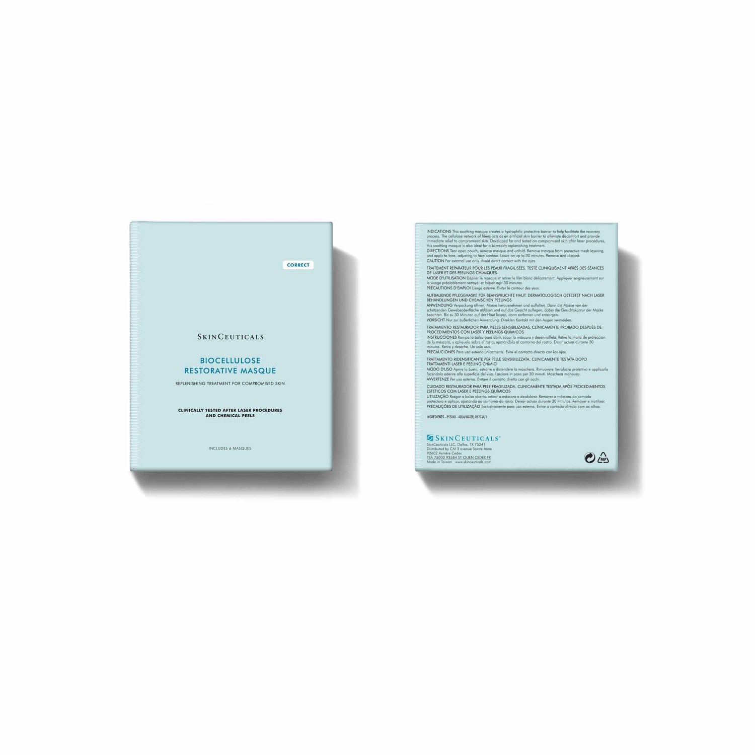 Image of the SkinCeuticals Biocellulose Restorative Masque box