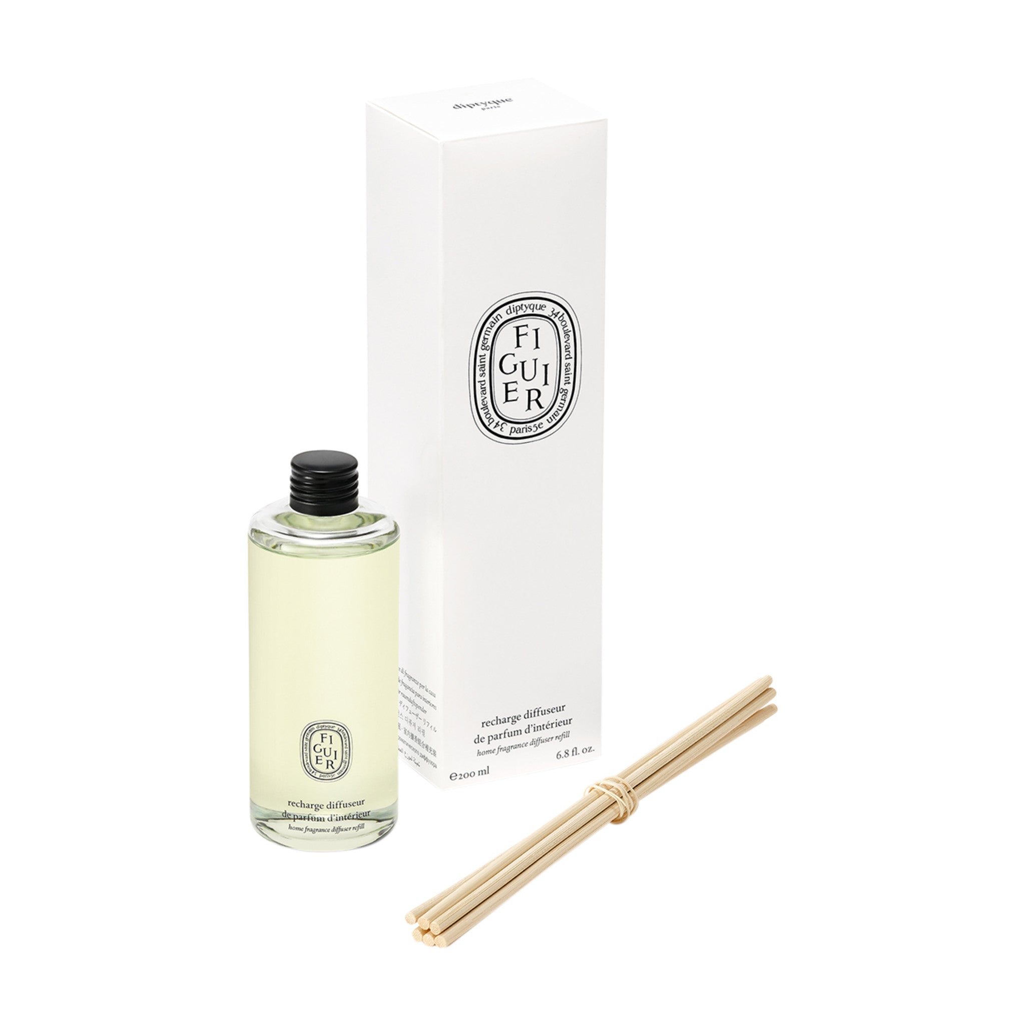 Diptyque Figuier Fragrance Reed Diffuser Refill main image.