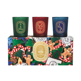 Diptyque Sapin, Friandise, and Étoile Set of 3 Small Holiday Candles (Limited Edition) main image