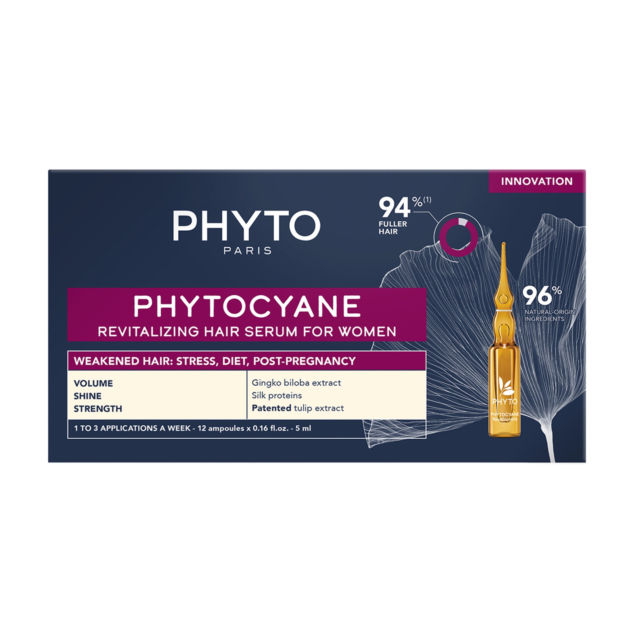 Phyto Phytocyane Revitalizing Hair Serum main image.