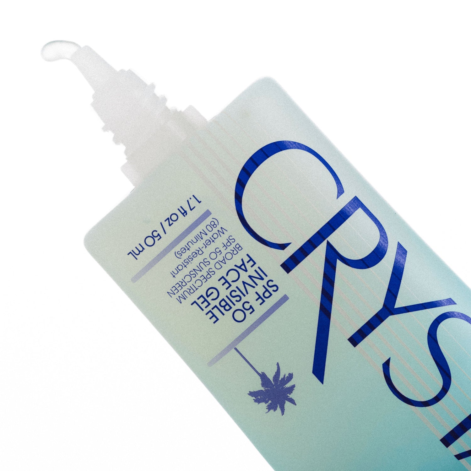 Image of an open Vacation Crystal SPF 50 Sunscreen Gel