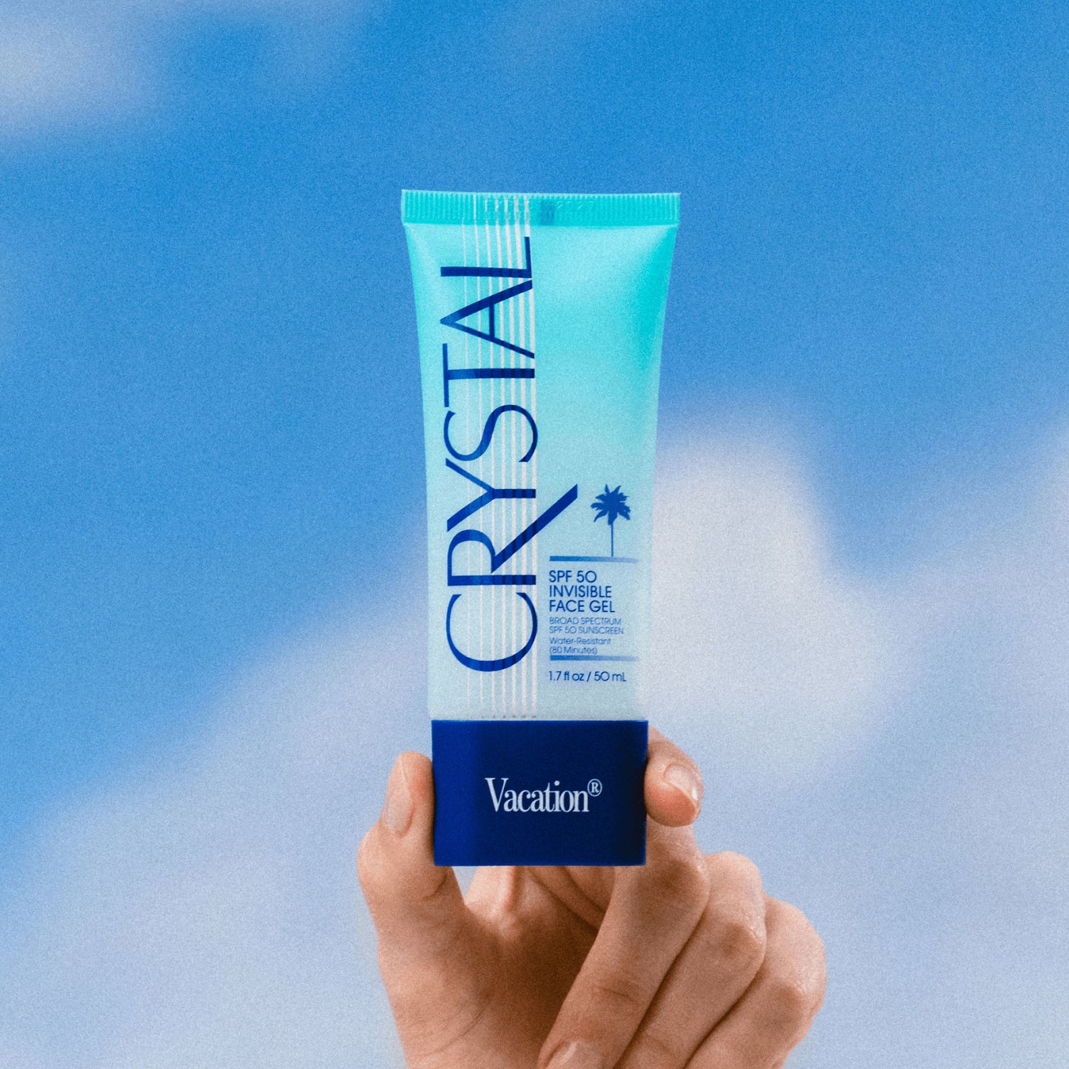 Lifestyle image of Vacation Crystal SPF 50 Sunscreen Gel