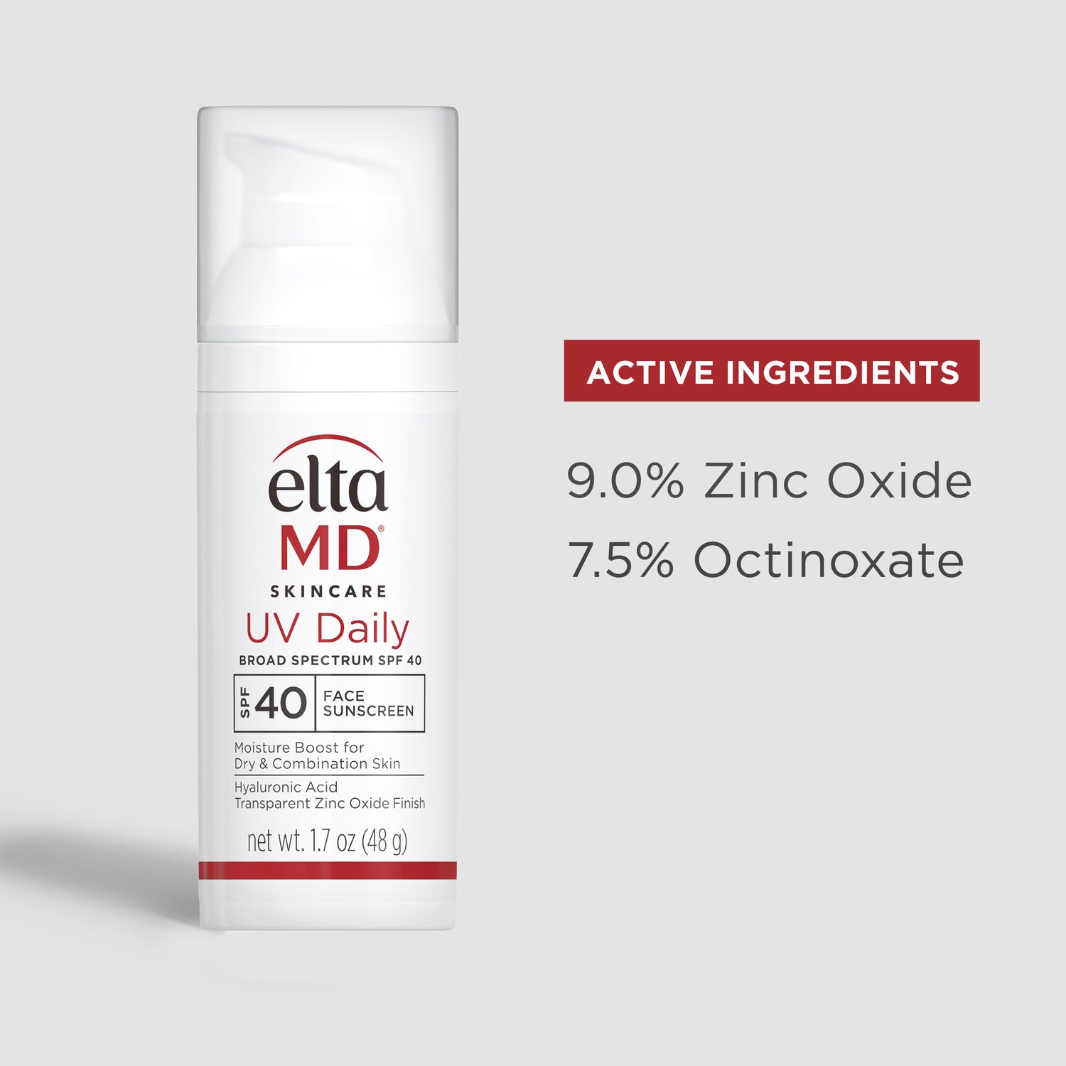 Information related to EltaMD UV Daily Broad-Spectrum Facial Sunscreen SPF 40