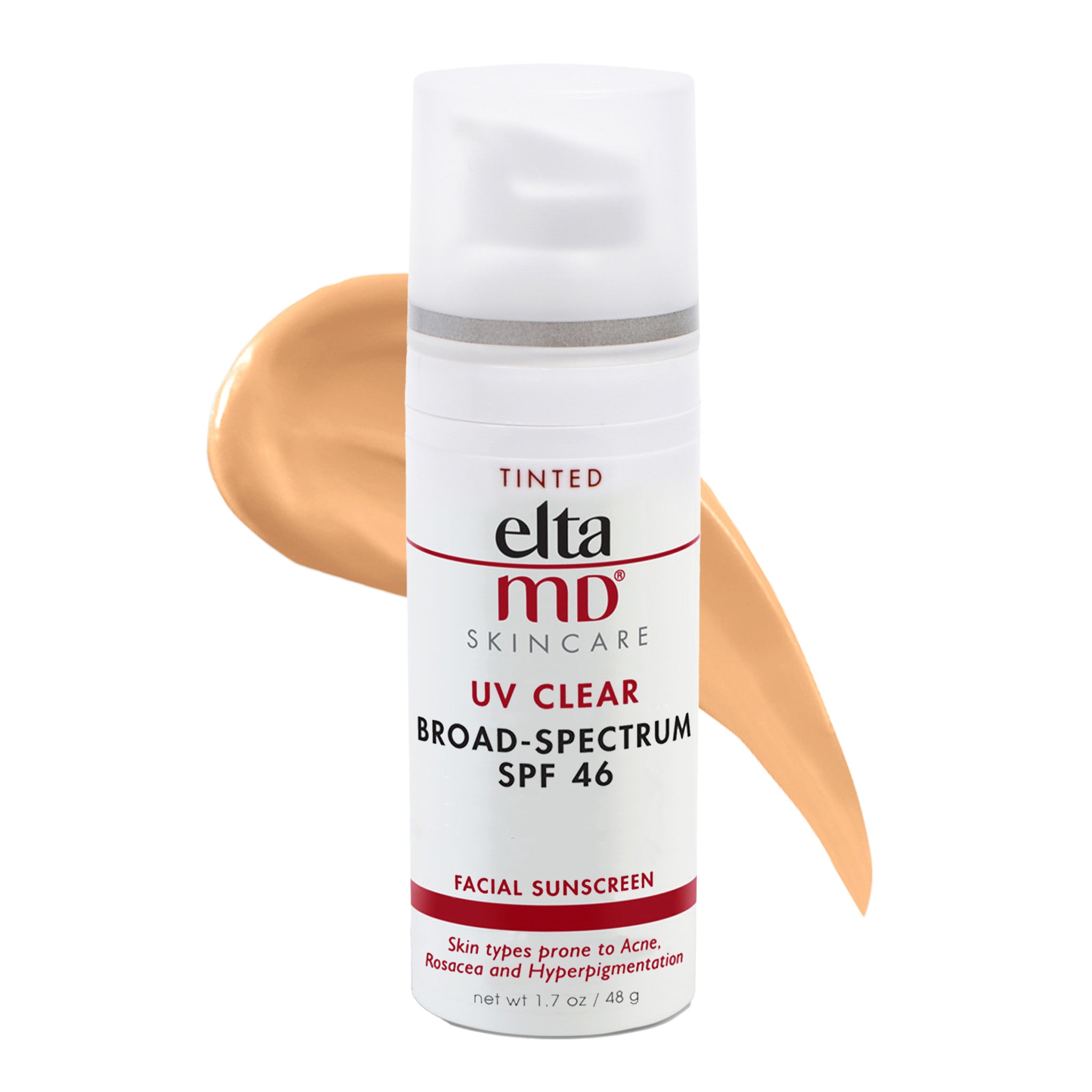 EltaMD UV Clear Tinted Broad-Spectrum Facial Sunscreen SPF 46 main image.