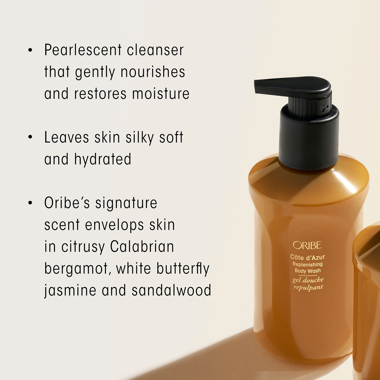 Information related to Oribe Cote d'Azur Replenishing Body Wash with Bergamot & Jasmine