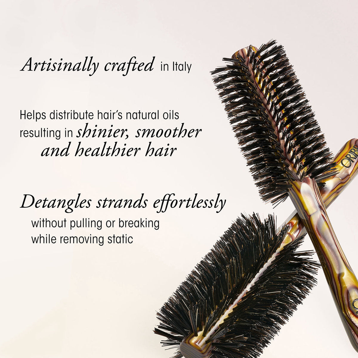 Information related to  Medium Round Boar Bristle Hair Brush for All Hair Types