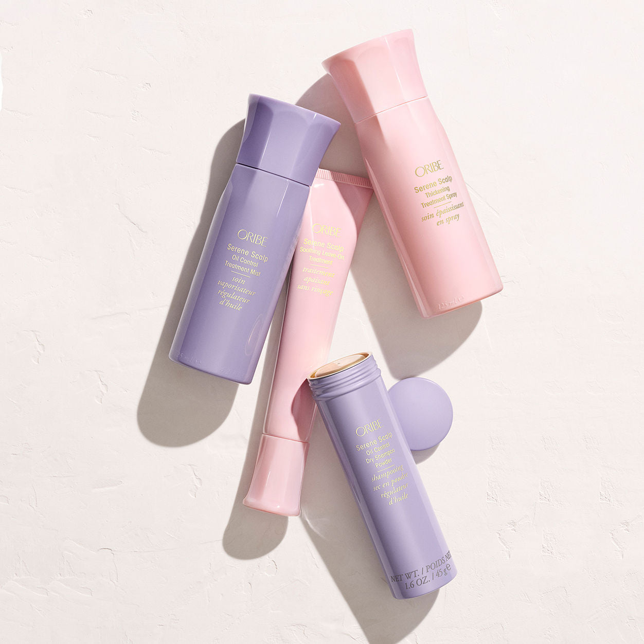 Lifestyle image of Oribe Serene Scalp Oil Control Talc-Free Dry Shampoo Powder for Oily Scalp