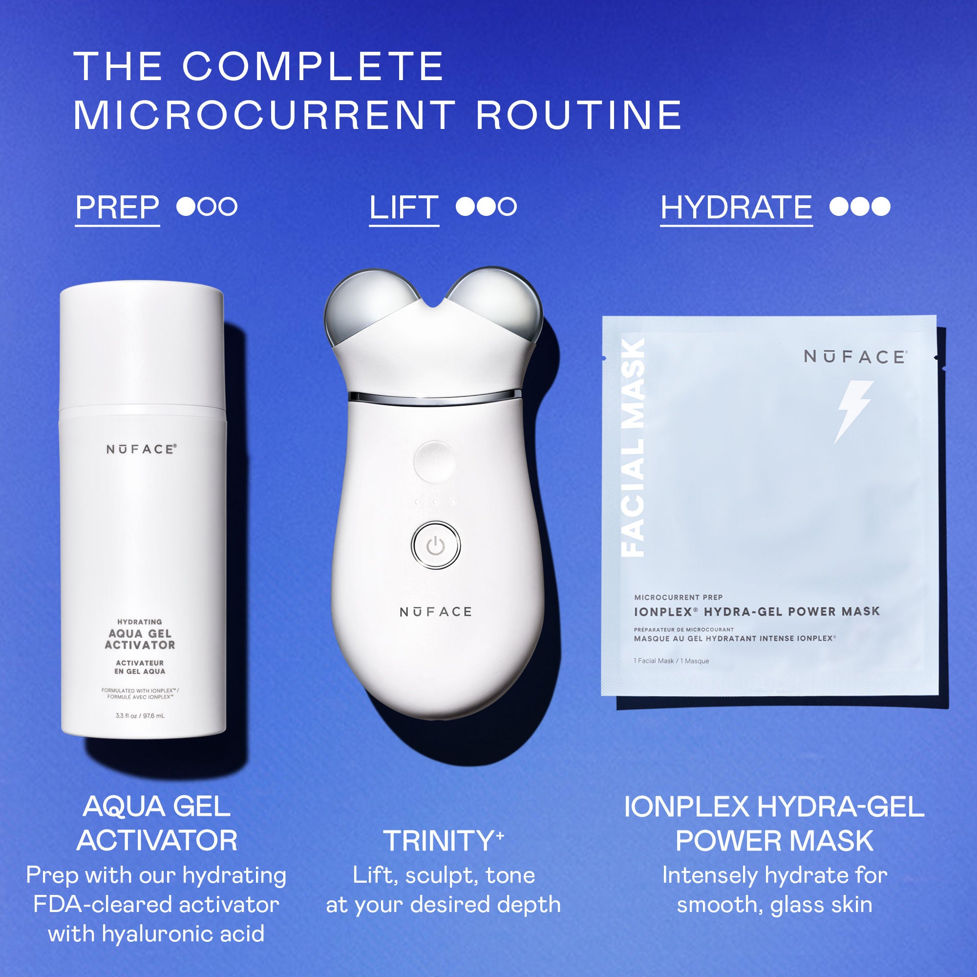NuFace TRINITY+ Starter Kit | Lift & Tighten Facial Microcurrent