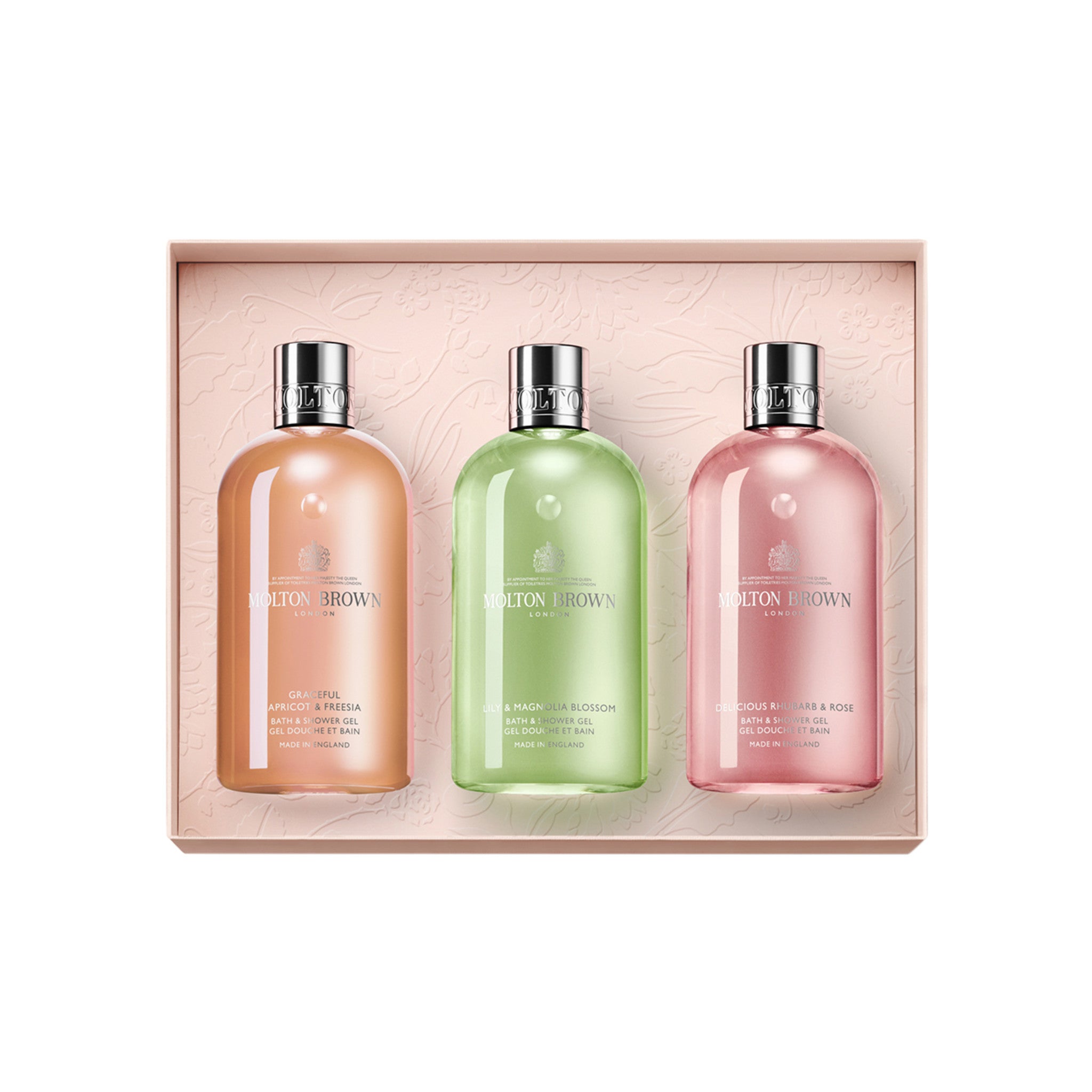 Molton Brown Floral & Fruity Body Care Collection main image.