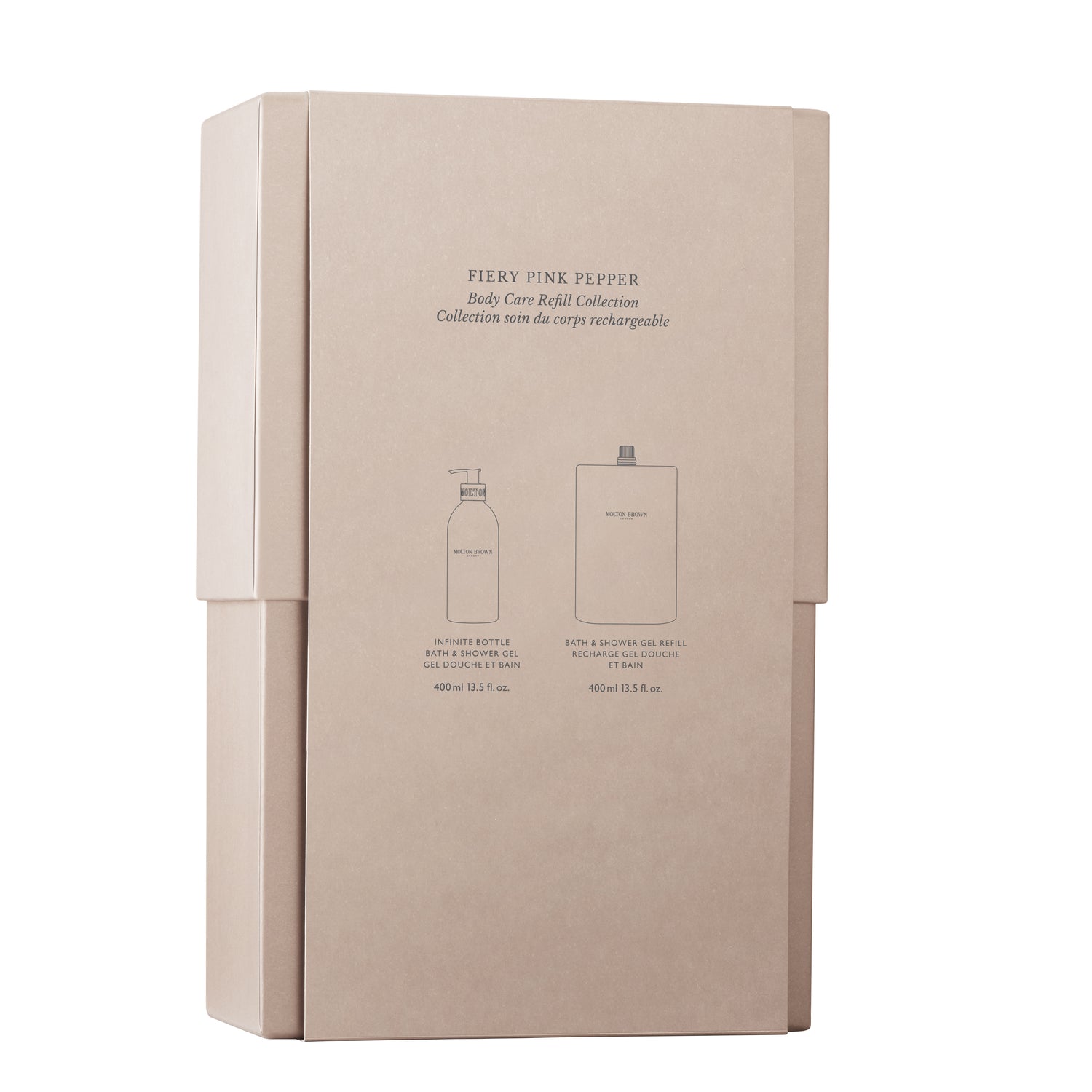 Back image of Molton Brown Fiery Pink Pepper Body Care Refill Collection (Limited Edition)