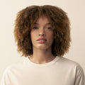 Before and after results of using Christophe Robin Luscious Curl Cleansing Balm with Kokum Butter