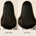 Before and after results of using Christophe Robin Purifying Conditioner Gelée with Sea Minerals