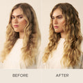 Before and after results of using Christophe Robin Shade Variation Mask Golden Blonde