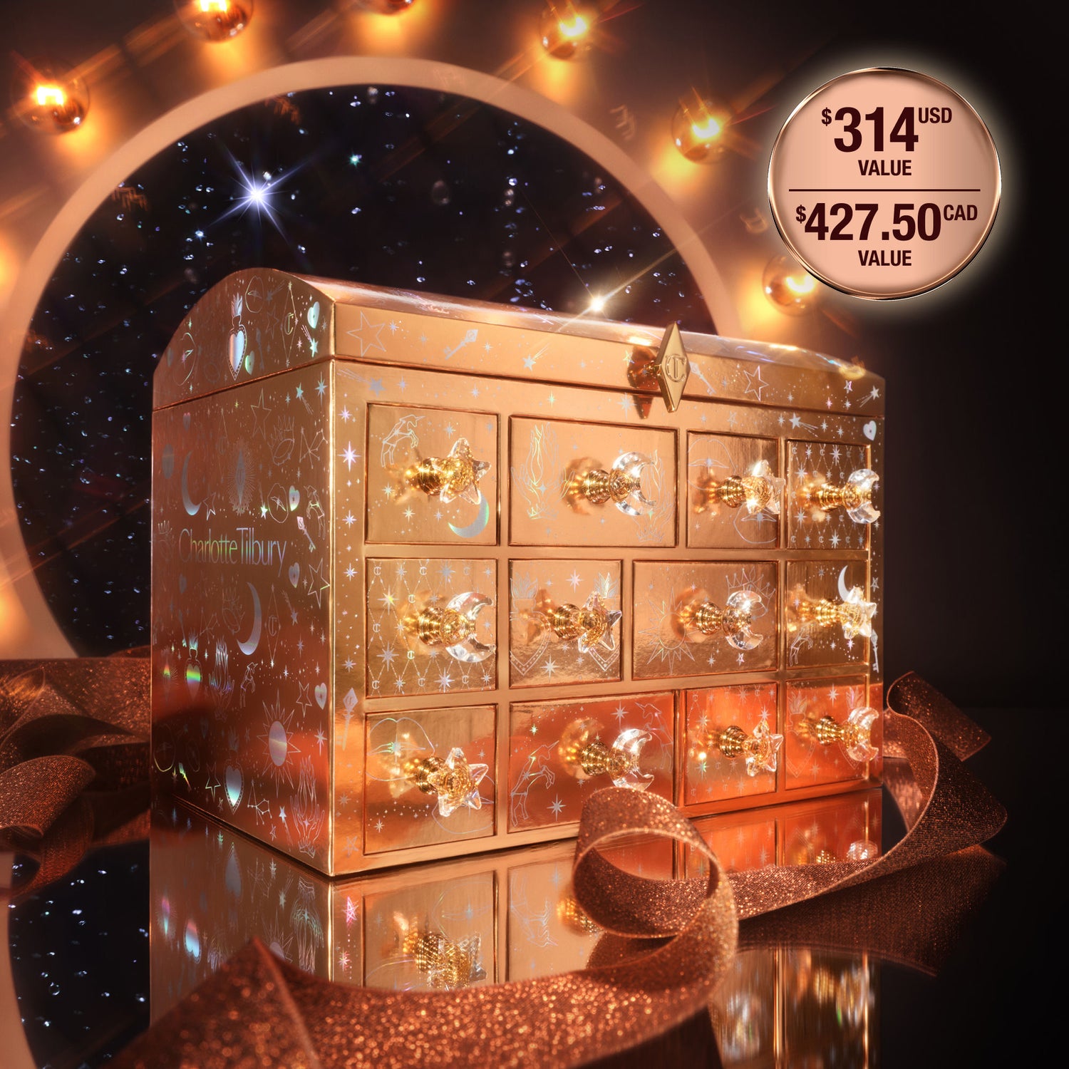 Lifestyle image of Charlotte Tilbury Charlotte's Beauty Treasure Chest (Limited Edition)