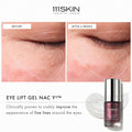 111SKIN Eye Lift Gel NAC Y2 before and after image .