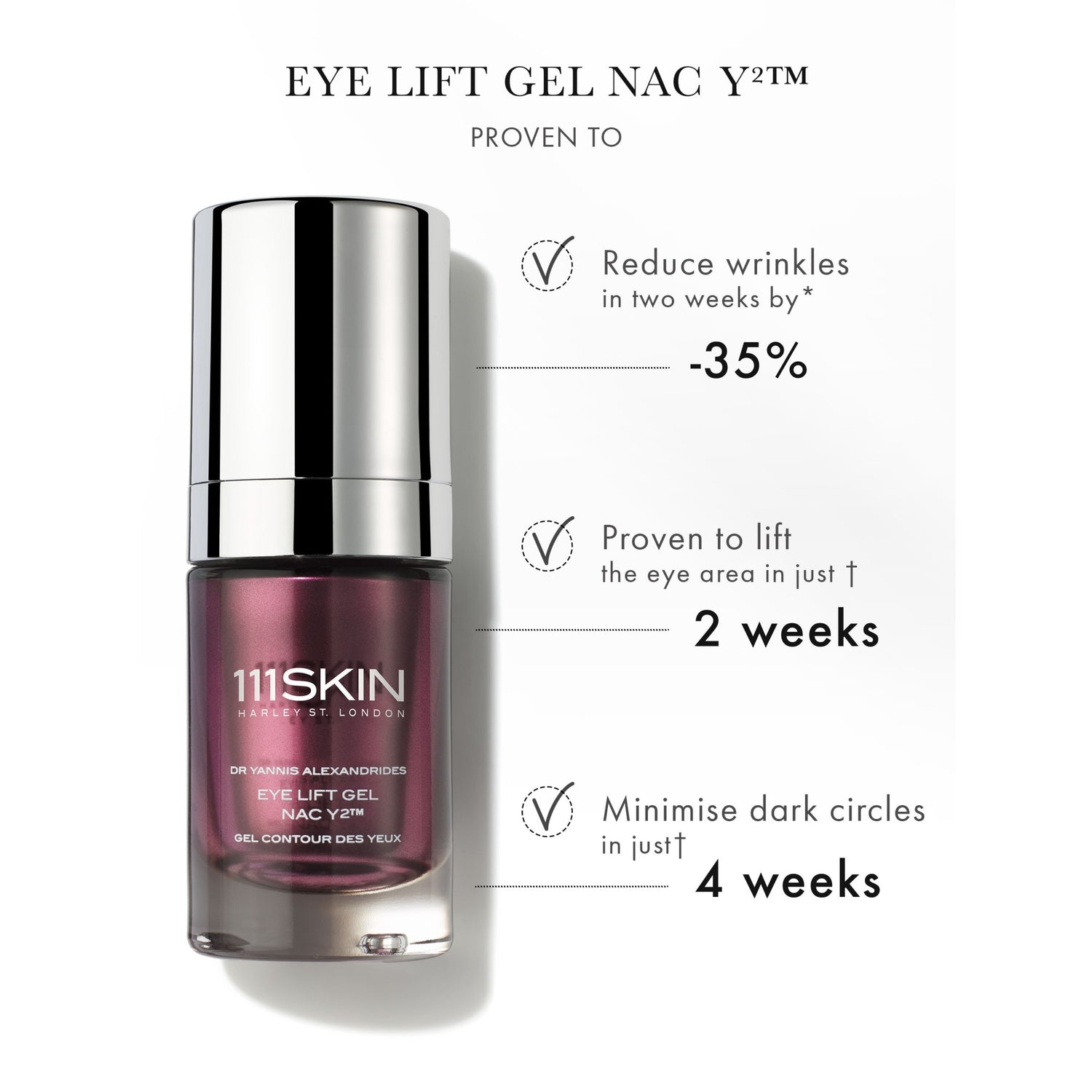 111SKIN Eye Lift Gel NAC Y2 infographics image .