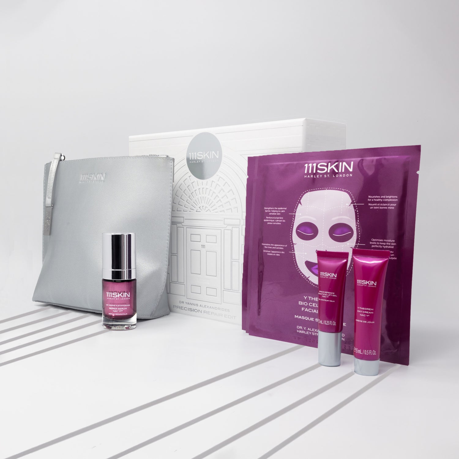 111SKIN  Precision Repair 6-Piece Skin Care Edit box image.