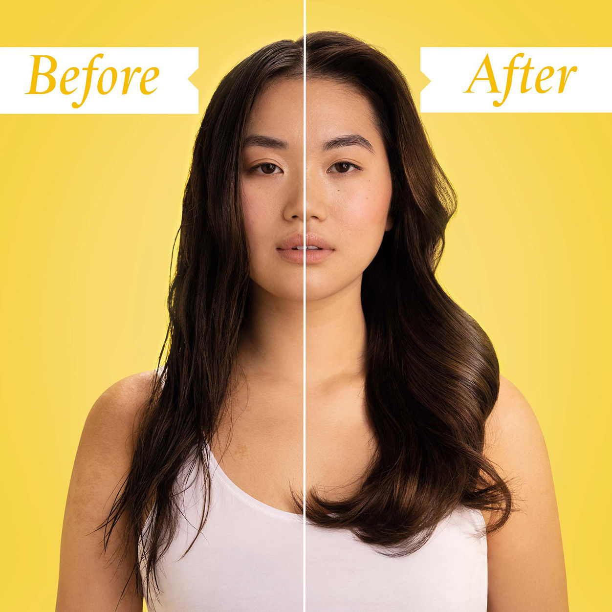 Before and after results of using Philip Kingsley Maximizer Root Boosting Spray