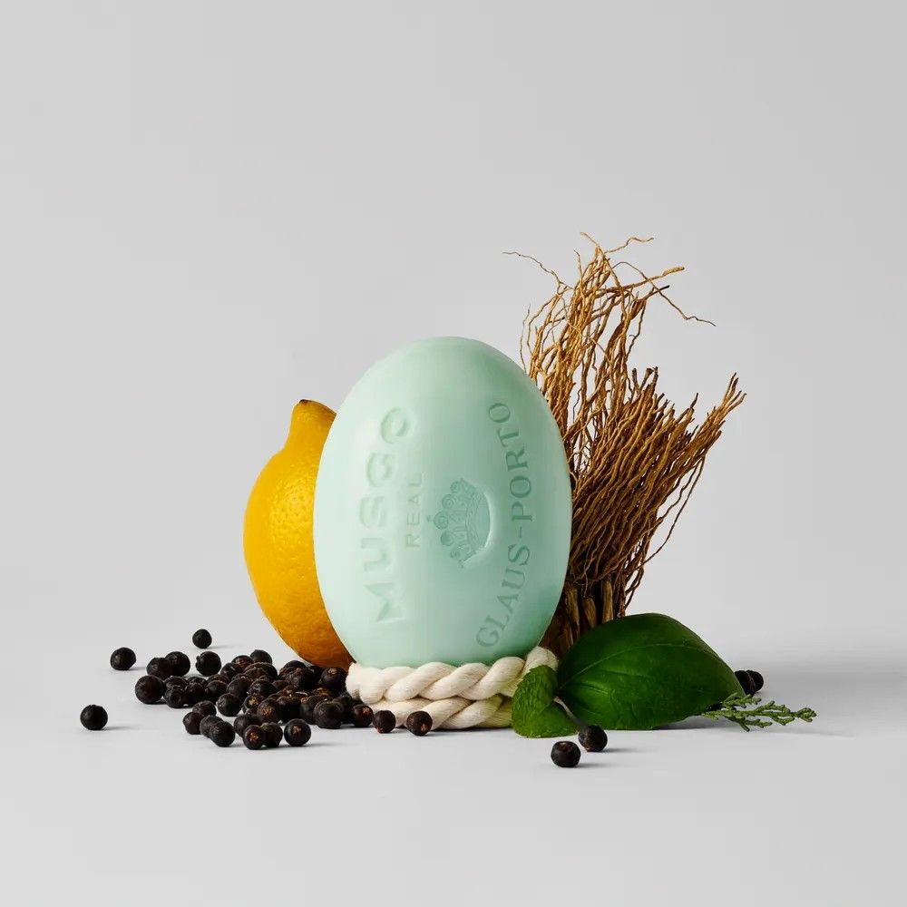 Lifestyle image of Claus Porto Classico 22 Soap on a Roap