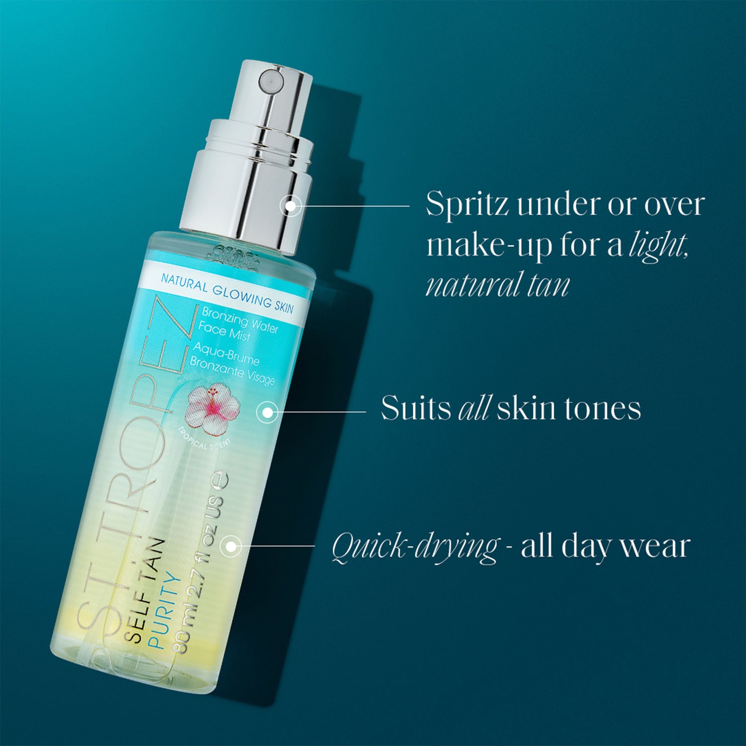 Information related to St. Tropez Self Tan Purity Bronzing Water Face Mist